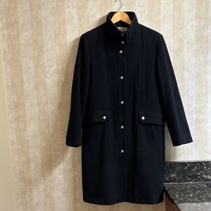Michael Kors Classic Black Wool Coat